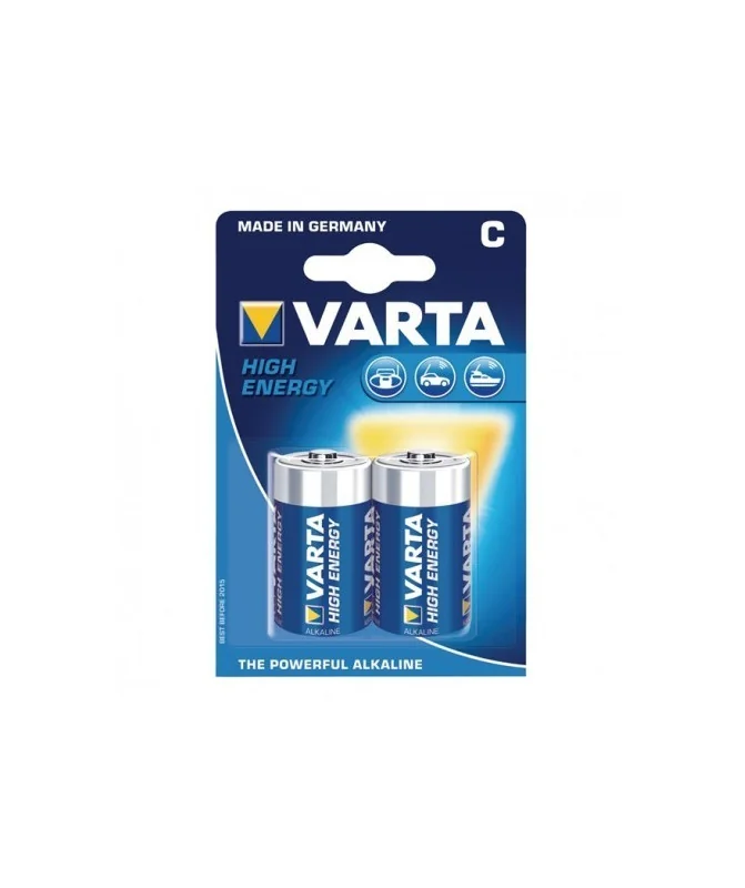 Blister 2 Pilhas Alcalina Varta High Energy 1.5V 4914 C