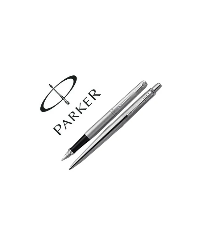 Conjunto Parker Duo Jotter Aço CT Esferográfica + Caneta 2093258