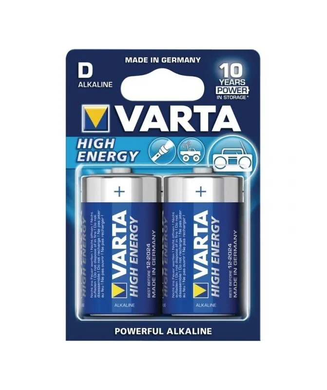 Blister 2 Pilhas Alcalina Varta High Energy 1.5V 4920 D