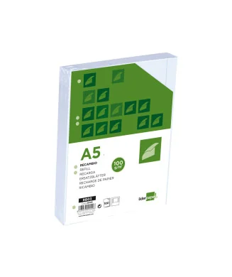 Recarga A5 Liderpapel 100fls 100g Lisa P/Dossier