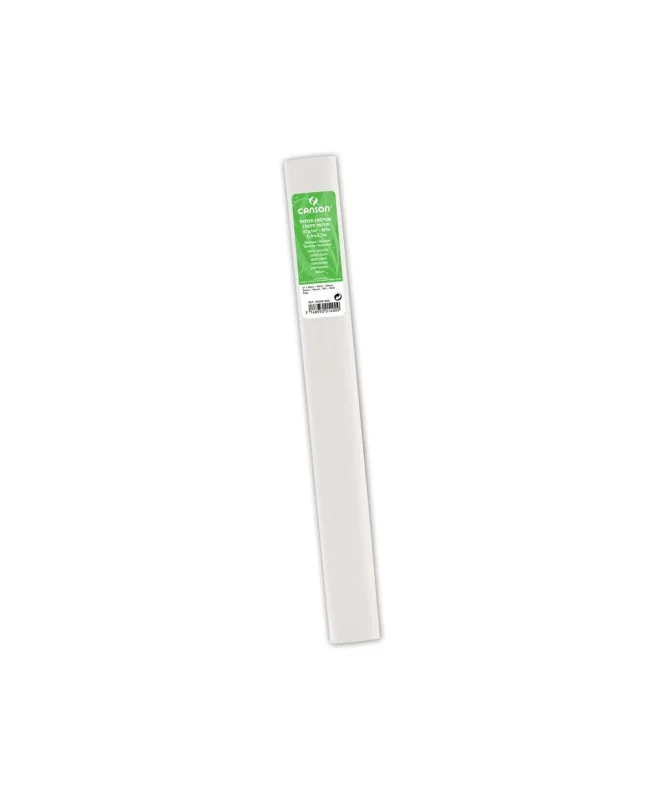 Blister c/ 1 Folha Papel Crepe Canson 0.5x2.5M 1400 Branco