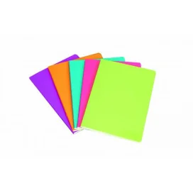 Caderno Agrafado A4 PP Classic Stripes Liso Cor Sortida