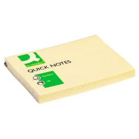 Bloco Notas Adesivas Amarelo Q-Connect 100x75mm