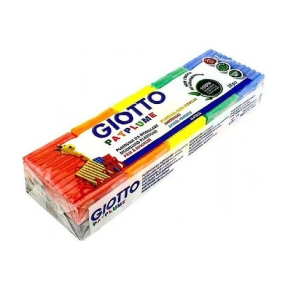 Plasticina Giotto Patplume 10 Cores Sortidas 50g