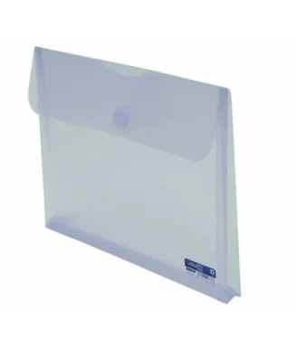 Envelope em Plástico A4 c/ Velcro e c/ Fole 90761 Branco