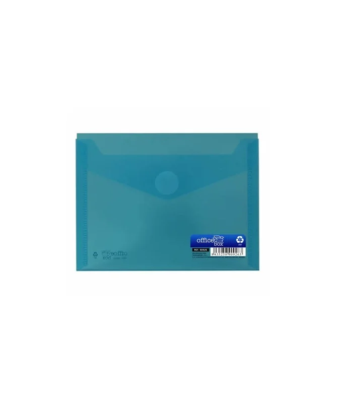 Envelope em Plástico A6 c/ Velcro 90926 Azul