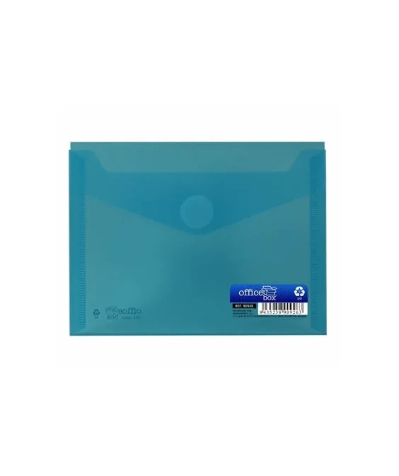 Envelope em Plástico A6 c/ Velcro 90926 Azul