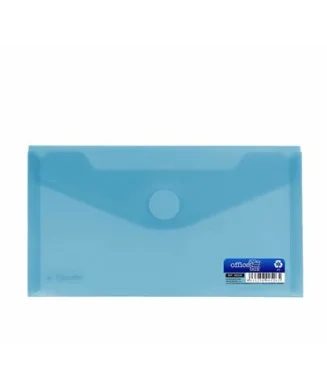 Envelope em Plástico DL c/ Velcro 90526 Azul