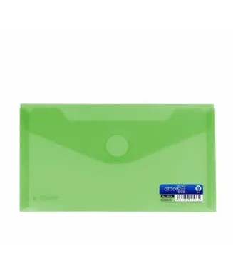 Envelope em Plástico DL c/ Velcro 90536 Verde