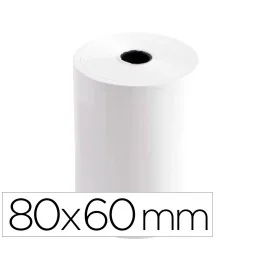 Pack 10 Rolos Papel Branco Térmico p/ Máquina 80x60x11