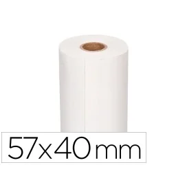 Pack 10 Rolos Papel Branco Térmico p/ Máquina 57x40x11 (Multibanco)