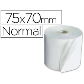 Pack 10 Rolos Papel Branco p/ Máquina 75x70x11