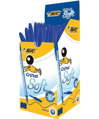 Esferográfica BIC Cristal Soft Azul