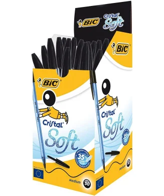 Esferográfica BIC Cristal Soft Preto