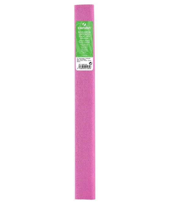 Blister c/ 1 Folha Papel Crepe Canson 0.5x2.5M 1485 Rosa