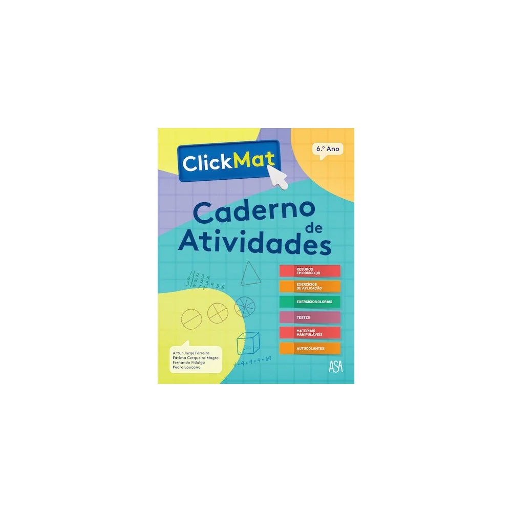 9789892356426 - ClickMat 6 - Matemática - Caderno de Atividades