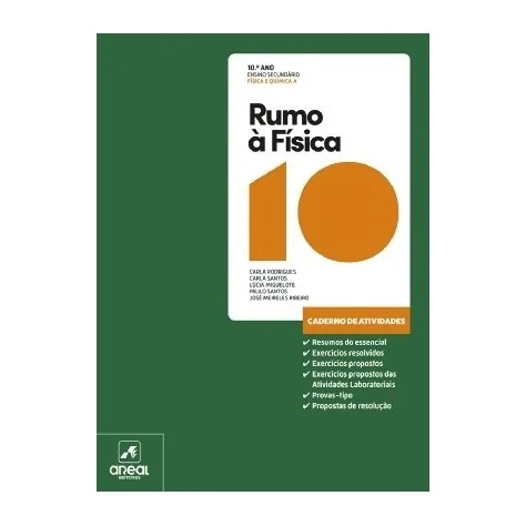 9789897675461 - Rumo à Física 10 - Física A 10.º Ano - Caderno de Atividades