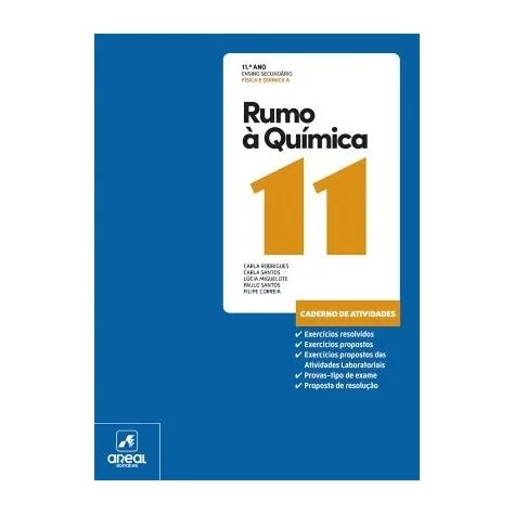 9789897678332 - Rumo à Química 11- Química A - 11.º Ano - Caderno de Atividades