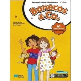 9789720110817 - Bonecos & Ca. - Nível A1 - PLNM - Alfabetização - 3.º Ano - Manual do Aluno