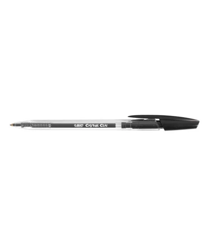 Esferográfica Retrátil BIC Cristal Clic Preto