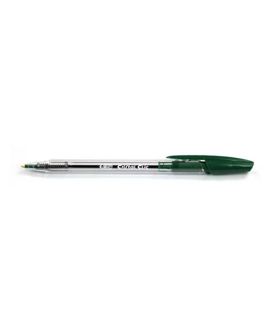 Esferográfica Retrátil BIC Cristal Clic Verde