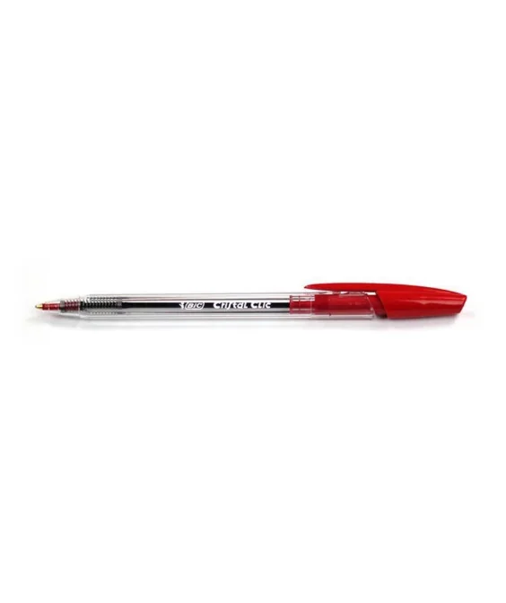 Esferográfica Retrátil BIC Cristal Clic Vermelho