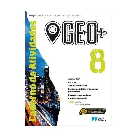 9789720320865 - GEO+ - Caderno Atividades/GEOPro - Geografia - 8.º Ano - Caderno de Atividades