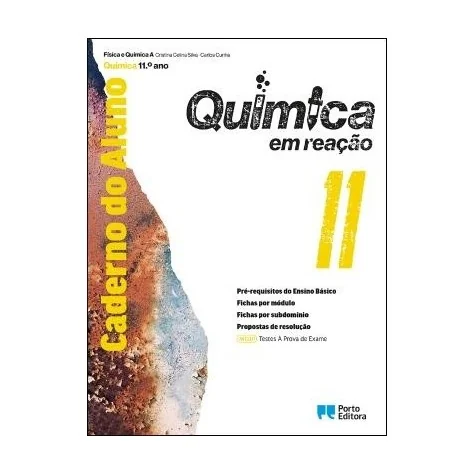 9789720423597 - Química em Reação - Caderno do Aluno/Testes À Prova de Exame - Química A - 11.º Ano - Caderno de Atividades