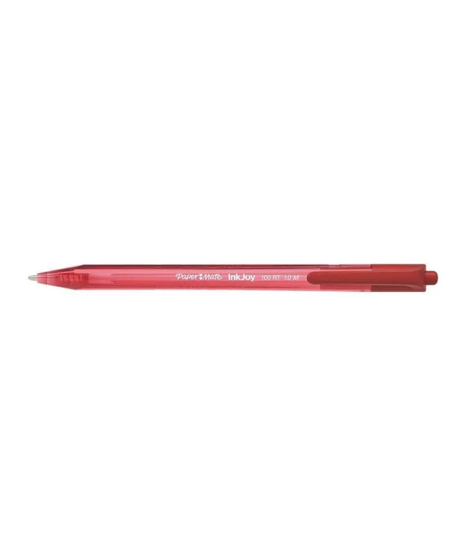 Esferográfica Retrátil Papermate InkJoy 100RT Vermelho