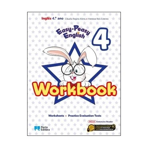 9789720113160 - Easy-Peasy English - Inglês - 4.º Ano Workbook/Extensive Reader - Caderno de Atividades