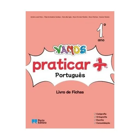 9789720111296 - VAMOS praticar + (Livro de Fichas) - Português - 1.º Ano - Caderno de Atividades