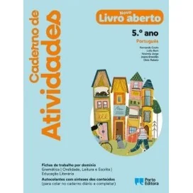 9789720200198 - Novo Livro aberto - Português - 5.º Ano - Caderno de Atividades