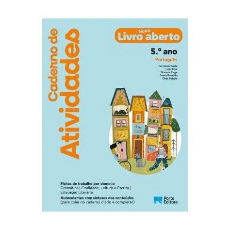 9789720200198 - Novo Livro aberto - Português - 5.º Ano - Caderno de Atividades