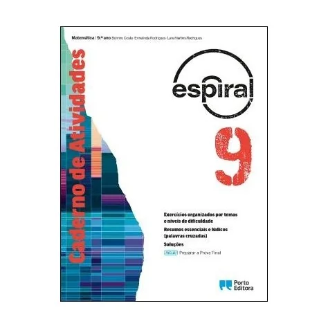 9789720327499 - Espiral - Matemática - 9.º Ano - Caderno de Atividades/Preparar a Prova Final