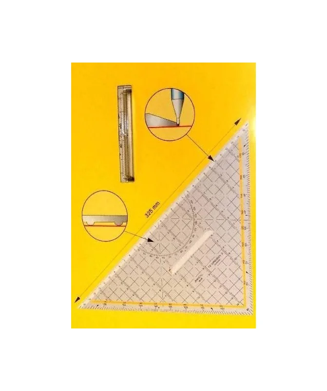 Esquadro Geométrico Aristo c/ Pega 32.5 cms 16482