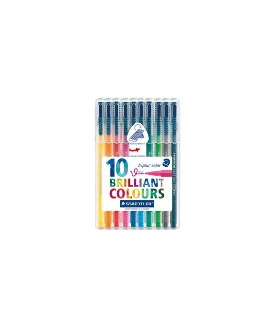 Estojo 10 Marcadores Staedtler Triplus Color 323SB10