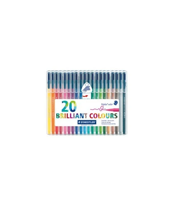 Estojo 20 Marcadores Staedtler Triplus Color 323SB20