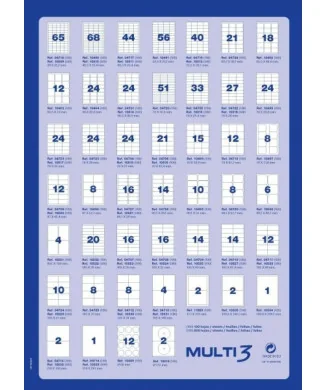 Etiquetas Adesivas Computador A4 Multi3 105 x 148mm 04713