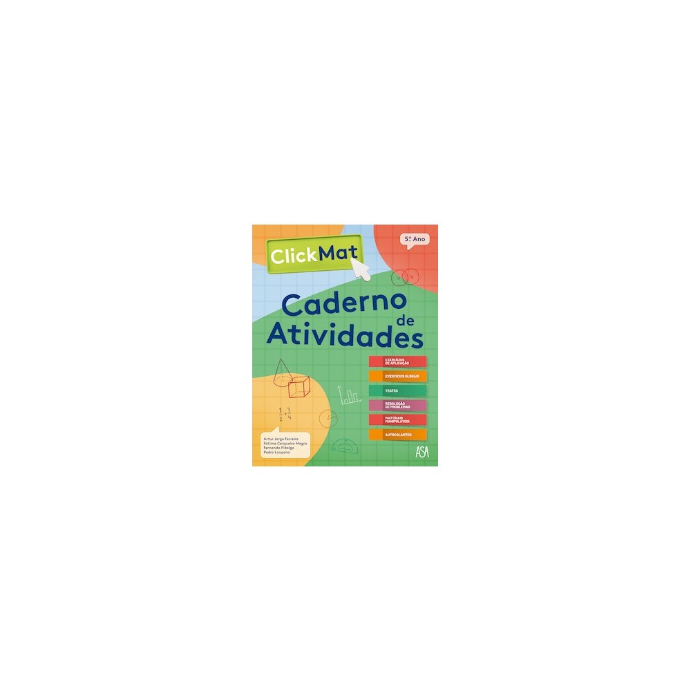 9789892352961 - ClickMat 5 - Matemática - Caderno de Atividades