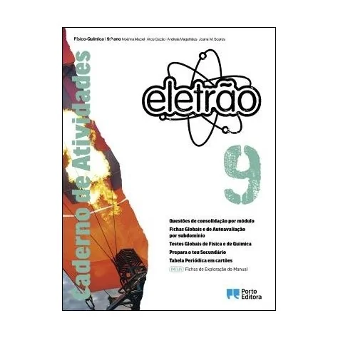9789720328748 - Eletrão 9 - Físico-Química - Caderno de Atividades/Fichas de Exploração do Manual