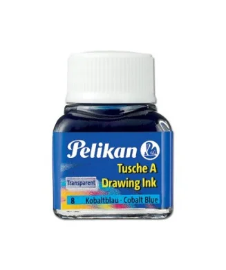 Frasco 10mls Tinta da China Pelikan 523 8 Azul Cobalto