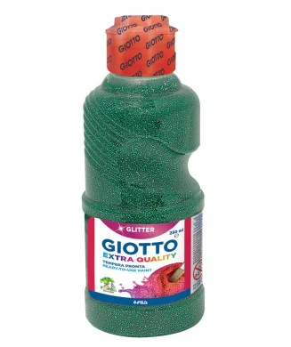 Frasco Guache Glitter Giotto 250 ml 531205 Verde