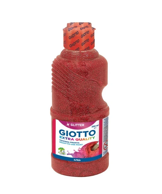 Frasco Guache Glitter Giotto 250 ml 531206 Vermelho