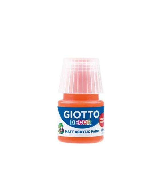 Frasco Guache Acrílico Giotto Decor 25 ml 538105 Laranja