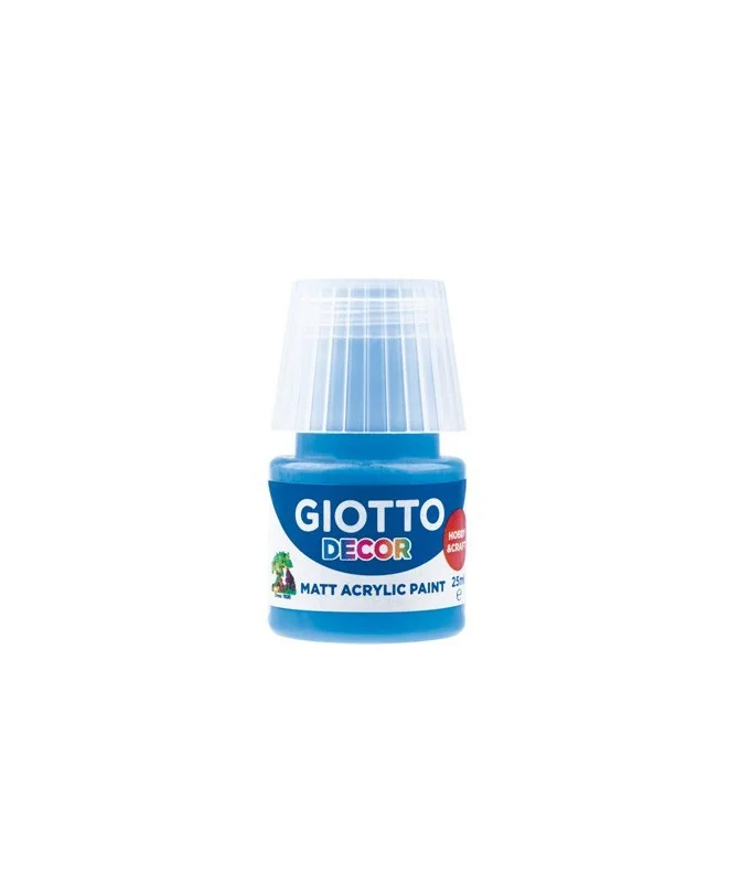 Frasco Guache Acrílico Giotto Decor 25 ml 538115 Azul Cyan