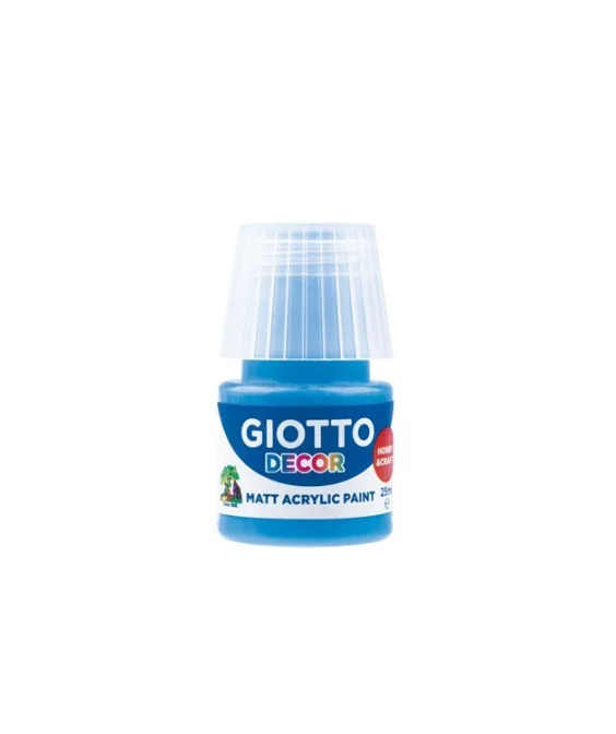 Frasco Guache Acrílico Giotto Decor 25 ml 538115 Azul Cyan