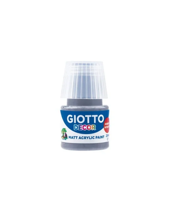 Frasco Guache Acrílico Giotto Decor 25 ml 538134 Cinza Escuro