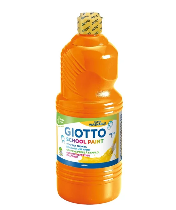 Frasco Guache Escolar Giotto 1000 ml 535505 Laranja