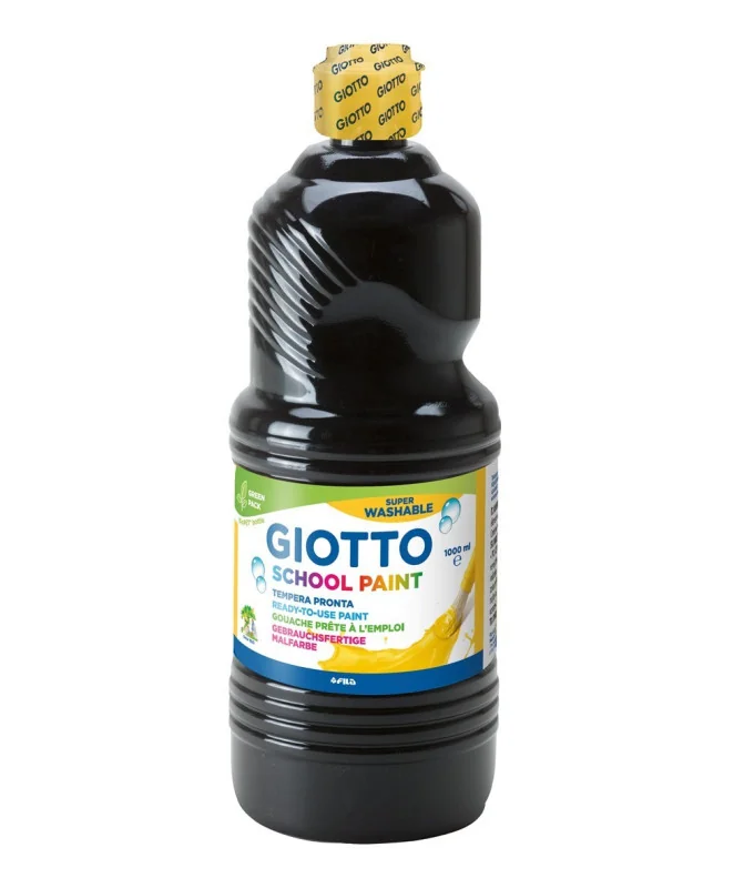 Frasco Guache Escolar Giotto 1000 ml 535524 Preto