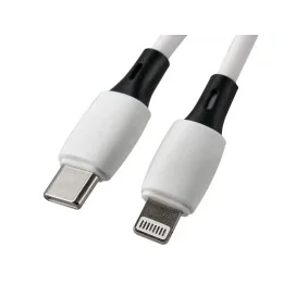 Cabo USb-C a Apple Lightning Q-Connect PVC 2M Branco